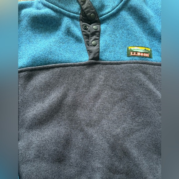Llbean Quarter Zip Boys Sweater. Size 8 - Picture 3 of 6